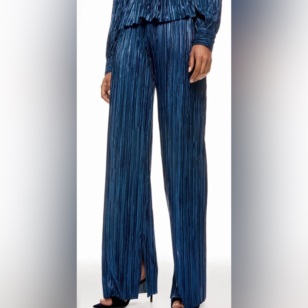 Sabina Musayev The York Pant - Shimmering Blue Pants